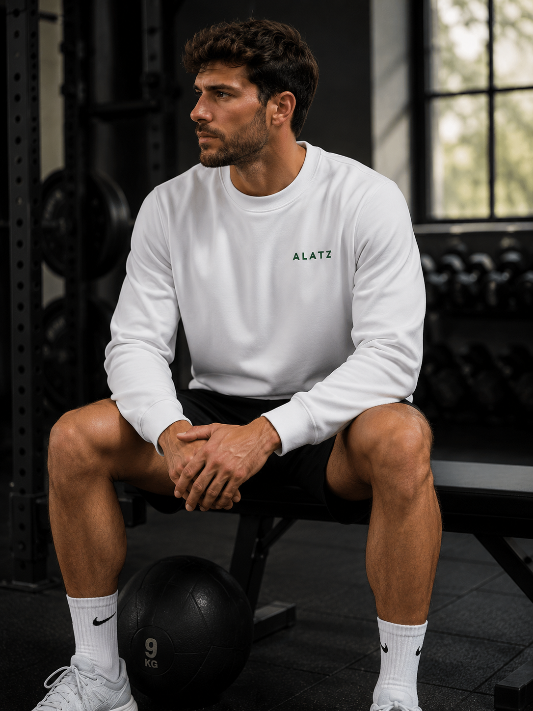 ALATZ Classic Crewneck - Blanc